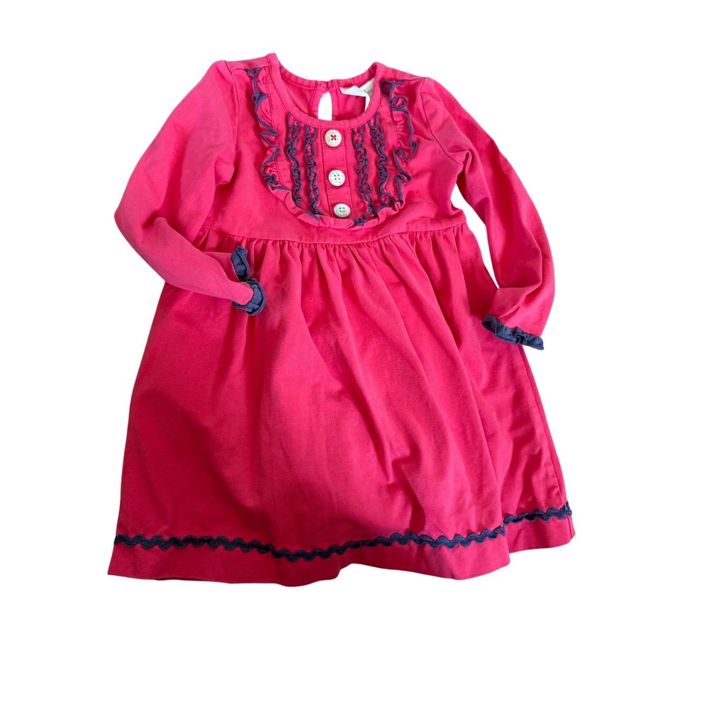 Matilda Jane red‎ blue trim youth dress